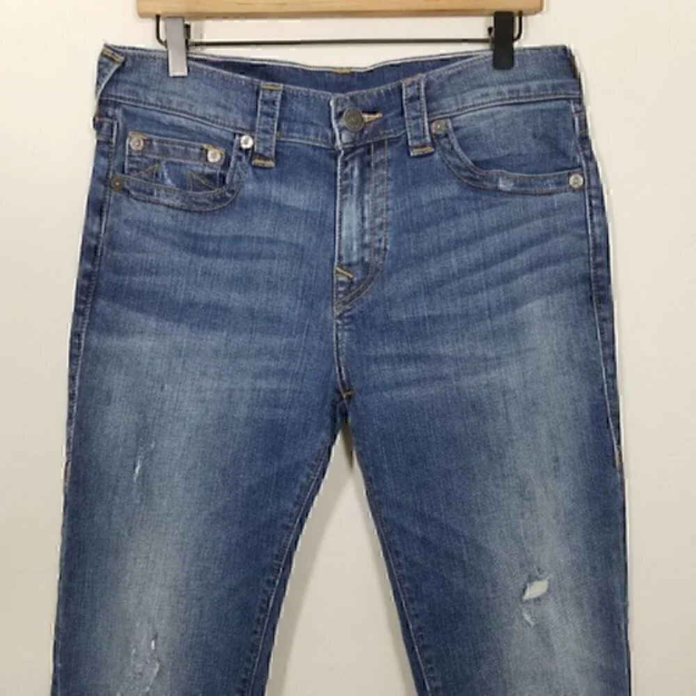 True Religion FINN Slim Tapered Zipper Jeans Size 31